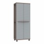 Armoire à balai Terry Jrattan 368 Gris 68 x 37,5 x 170 cm Plastique 4 Etagères