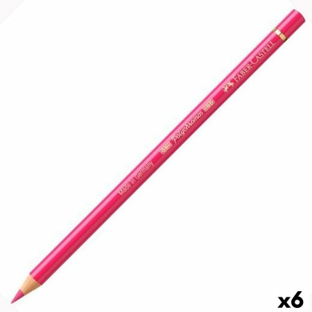 Lápices de colores Faber-Castell Polychromos 124 Rosa (6 Unidades)