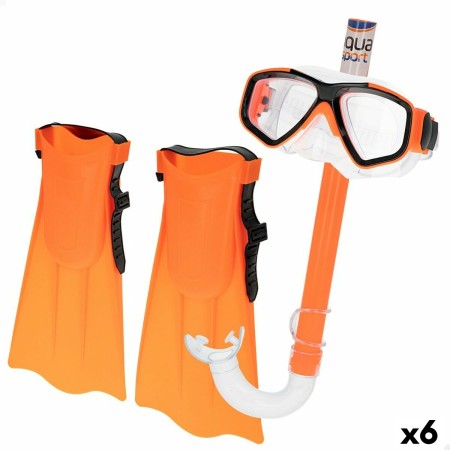 Gafas de Buceo con Tubo y Aletas Colorbaby (6 Unidades)