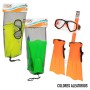 Gafas de Buceo con Tubo y Aletas Colorbaby (6 Unidades)