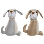 Sujetador de puerta Home ESPRIT Arena 23 x 12 x 26 cm Perro (2 Unidades)