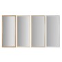 Espejo de pared Home ESPRIT Blanco Marrón Beige Gris Cristal Poliestireno 68 x 2 x 156 cm (4 Unidades)