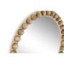 Miroir mural Home ESPRIT Marron Naturel Bois de manguier Bois MDF Balles 54,5 x 4,5 x 54,5 cm