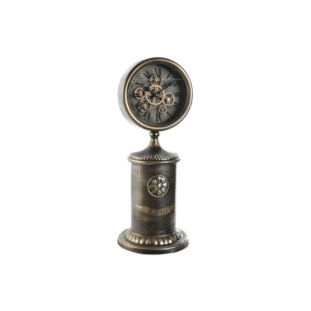 Horloge de table Home ESPRIT Doré Verre Fer 21 x 21 x 51,5 cm