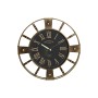 Horloge Murale Home ESPRIT Noir Doré Fer Vintage 60 x 8 x 60 cm