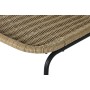 Silla de Comedor Home ESPRIT Marrón Negro Acero ratán sintético 49 x 61 x 83,5 cm