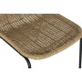 Silla de Comedor Home ESPRIT Marrón Negro Acero ratán sintético 49 x 61 x 83,5 cm
