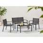 Muebles de Jardín Negro 4 Piezas