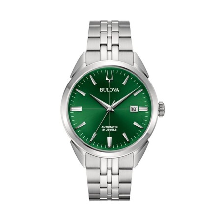 Montre Homme Bulova 96B424 Vert Argenté