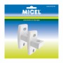 Soporte para toldo Micel TLD02 Blanco 4,4 x 3,82 x 8,6 cm 2 Piezas Pared