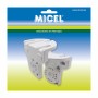 Soporte para toldo Micel TLD03 Blanco 11,3 x 8,5 x 11 cm 2 Piezas Eje