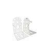 Support d'auvent Micel TLD08 Blanc 6,5 x 8,6 x 10,8 cm 2 Pièces Axe