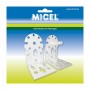 Soporte para toldo Micel TLD08 Blanco 6,5 x 8,6 x 10,8 cm 2 Piezas Eje