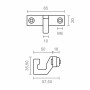 Gancho para toldo Micel TLD11 Blanco 65 x 57,5 x 35,5 mm (1 unidad)