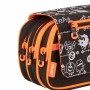 Trousse d'écolier Milan Tandem Noir 13 x 24 x 10 cm
