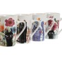 Tasse mug Home ESPRIT Multicouleur Porcelaine Chat (4 Unités)