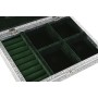 Caja-Joyero Home ESPRIT Verde Plateado Madera Aluminio 27,5 x 20 x 5,4 cm