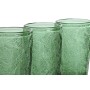 Set de Vasos Home ESPRIT Verde Cristal Con relieve 370 ml