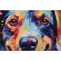 Cuadro Home ESPRIT Moderno Perro 80 x 3 x 80 cm (2 Unidades)