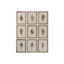 Cuadro Home ESPRIT Mediterráneo Caracola 30 x 2,5 x 40 cm (9 Unidades)