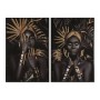 Cadre Home ESPRIT Moderne Africaine 80 x 3,5 x 120 cm (2 Unités)