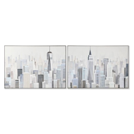 Cuadro Home ESPRIT Ciudad Loft 122,3 x 4,5 x 82,3 cm (2 Unidades)