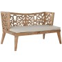 Conjunto de Mesa con 3 Sillones Home ESPRIT Beige Natural Teca 133 x 60 x 70 cm