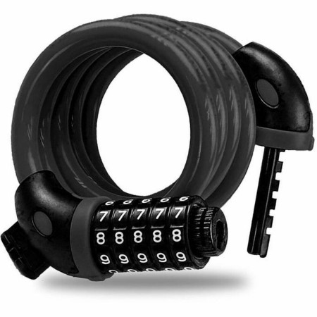 Cable con candado Beeper ME129-12 Negro