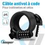 Câble avec cadenas Beeper ME129-12 Noir