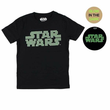 T shirt à manches courtes Enfant Star Wars Noire