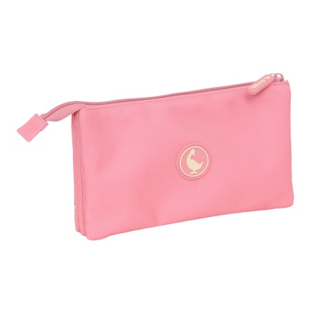 Trousse Fourre-Tout Triple El Ganso Basics Rose 22 x 3 x 12 cm