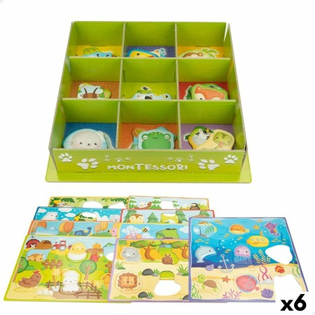 Juego Educativo Lisciani 26 x 6 x 26 cm Animales Método Montessori 67 Piezas 6 Unidades