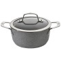 Casserole avec Couvercle Ballarini 75002-829-0 Gris Acier Ø 24 cm 4,7 L