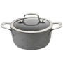 Casserole avec Couvercle Ballarini 75002-829-0 Gris Acier Ø 24 cm 4,7 L