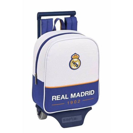 Cartable à roulettes Real Madrid 22 x 10 x 28 cm Sac à dos