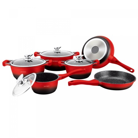 Cuisinière à cuisson lente Royalty Line BS1010M 10 Pièces 3 Pièces Rouge