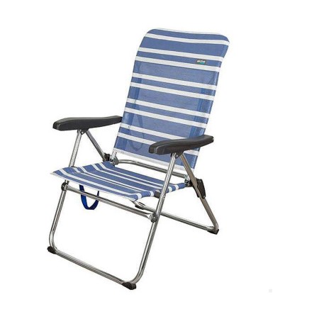 Chaise de Plage Color Baby 61 x 63 x 93 cm Blanc Blue marine