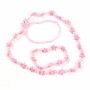 Set Collar y Pulseras Inca  Rosa Infantil