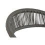 Silla de Jardín Home ESPRIT Negro Gris oscuro Aluminio Ratán 56 x 60 x 78 cm