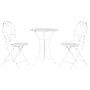 Ensemble Table + 2 Chaises Home ESPRIT Blanc 60 x 60 x 70 cm