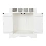 Meuble d'Appoint Home ESPRIT Blanc Bois 55 x 35 x 195 cm BAR