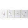 Cadre DKD Home Decor Visage Scandinave 45 x 2,5 x 60 cm (4 Unités)