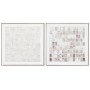 Cadre Home ESPRIT Abstrait Urbaine 82,2 x 4,5 x 82,2 cm (2 Unités)