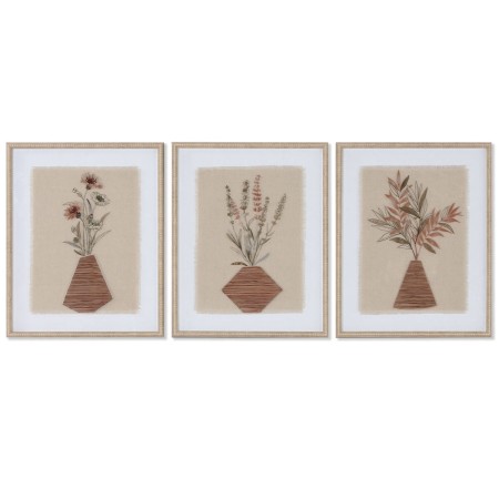 Cadre Home ESPRIT Vase Scandinave 42,5 x 3 x 52,5 cm (3 Unités)