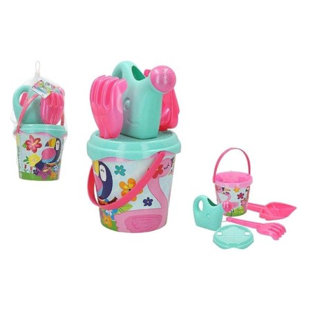 Set de Juguetes de Playa Aloha Flamingo Colorbaby (5 pcs)
