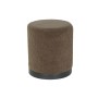 Repose-pied DKD Home Decor Marron Noir Polyester Bois MDF 41 x 41 x 46 cm