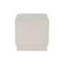 Repose-pied DKD Home Decor Beige Polyester Bois MDF 40 x 40 x 40 cm