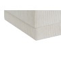 Reposapiés DKD Home Decor Beige Poliéster Madera MDF 40 x 40 x 40 cm