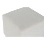 Repose-pied DKD Home Decor Beige Polyester Bois MDF 40 x 40 x 40 cm