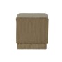Repose-pied DKD Home Decor Marron Polyester Bois MDF 40 x 40 x 40 cm